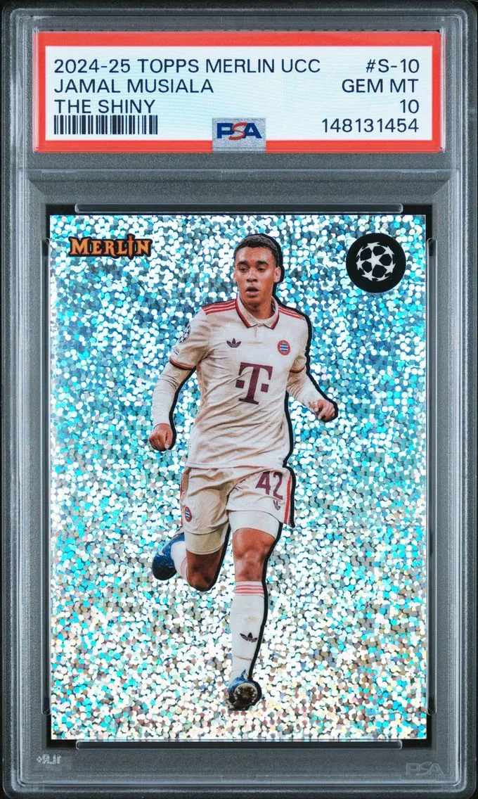 2024 #10 Jamal Musiala PSA 10 Topps Merlin UEFA Club Competitions the Shiny