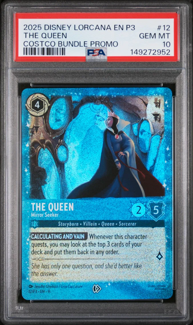 2025 #12 The Queen - Mirror Seeker PSA 10 Disney Lorcana EN P3-Promo