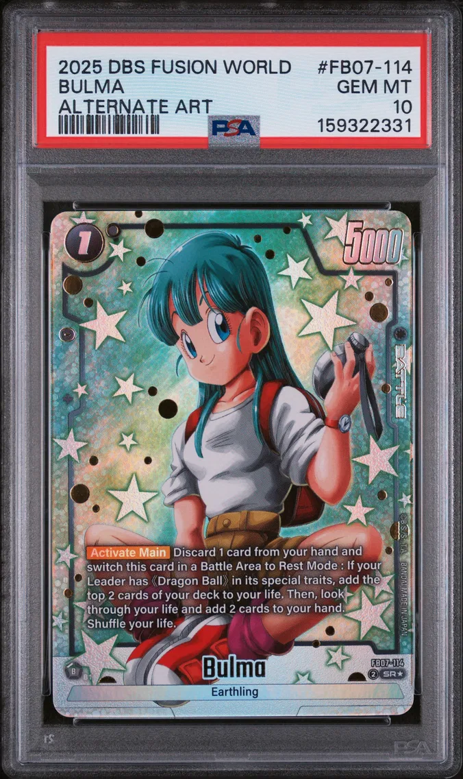 2025 #FB07-114 Bulma PSA 10 Dragon Ball Super Card Game Fusion World Wish for Shenron