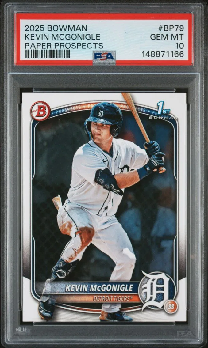 2025 #BP79 Kevin Mcgonigle PSA 10 Bowman Paper Prospects