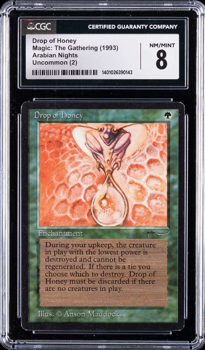 1993 Drop of Honey CGC 8 Magic: The Gathering | Arabian Nights