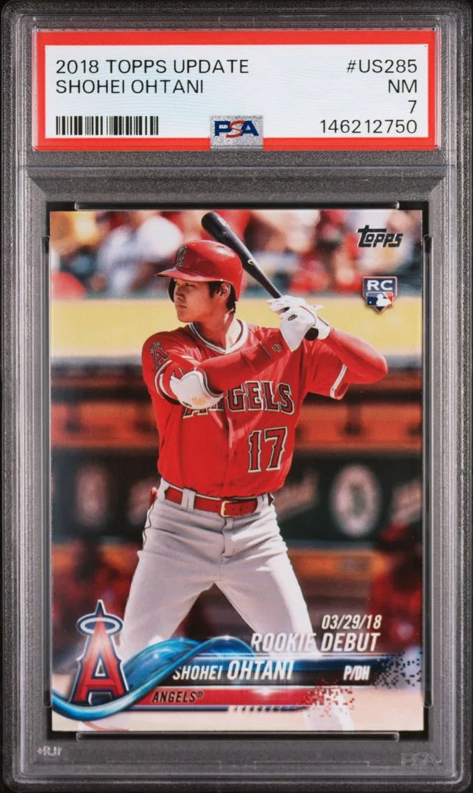 2018 #US285 Shohei Ohtani PSA 7 Topps Update