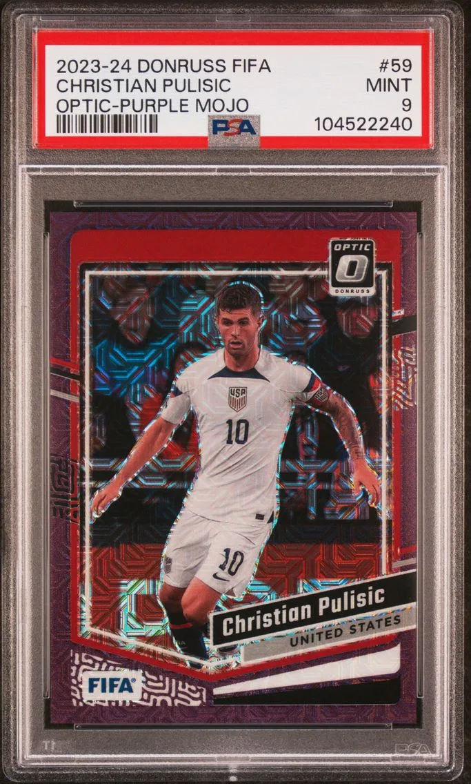 2023 #59 Christian Pulisic PSA 9 Panini Donruss FIFA