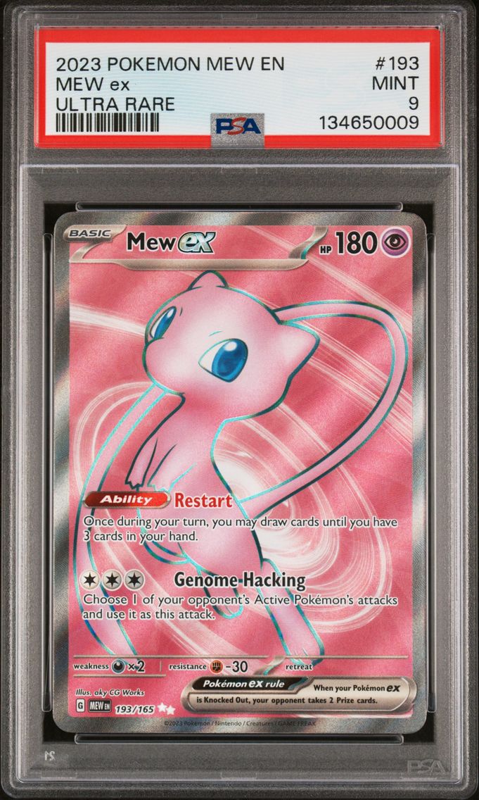 2023 #193 Mew EX PSA 9 Mew EN-151 Pokemon