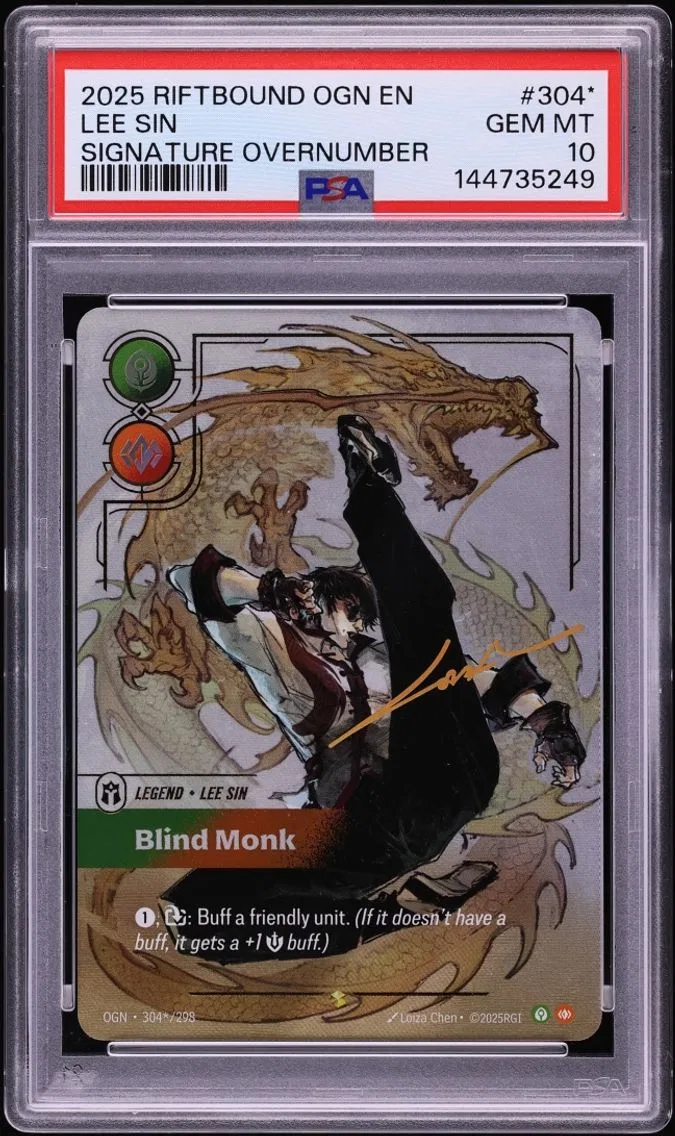 2025 #304* Lee Sin PSA 10 Riftbound League Of Legends Origins