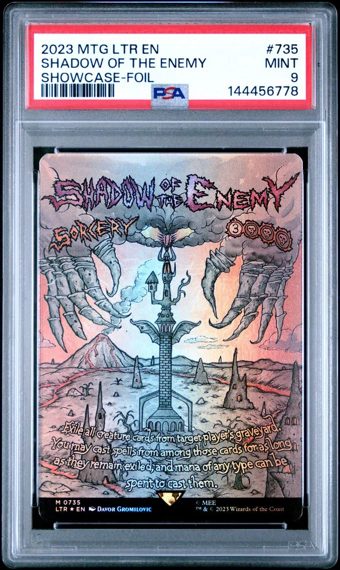 2023 #735 Shadow of the Enemy PSA 9 the Lord of the Rings: Tales of Middle-Earth Magic The Gathering