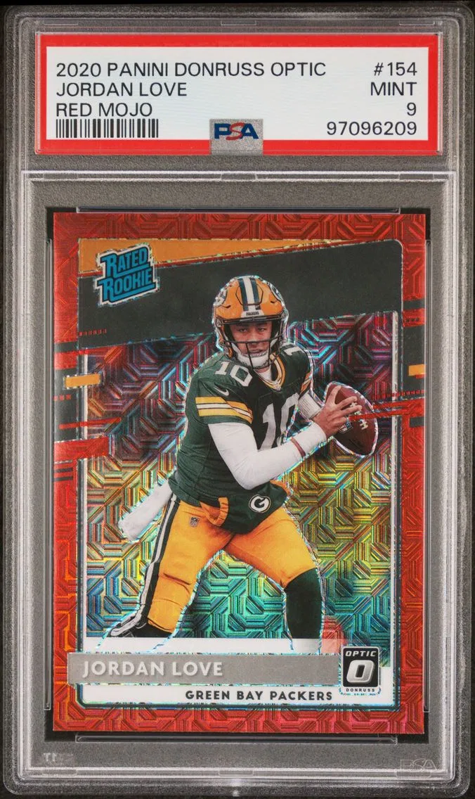 2020 #154 Jordan Love PSA 9 Panini Donruss Optic