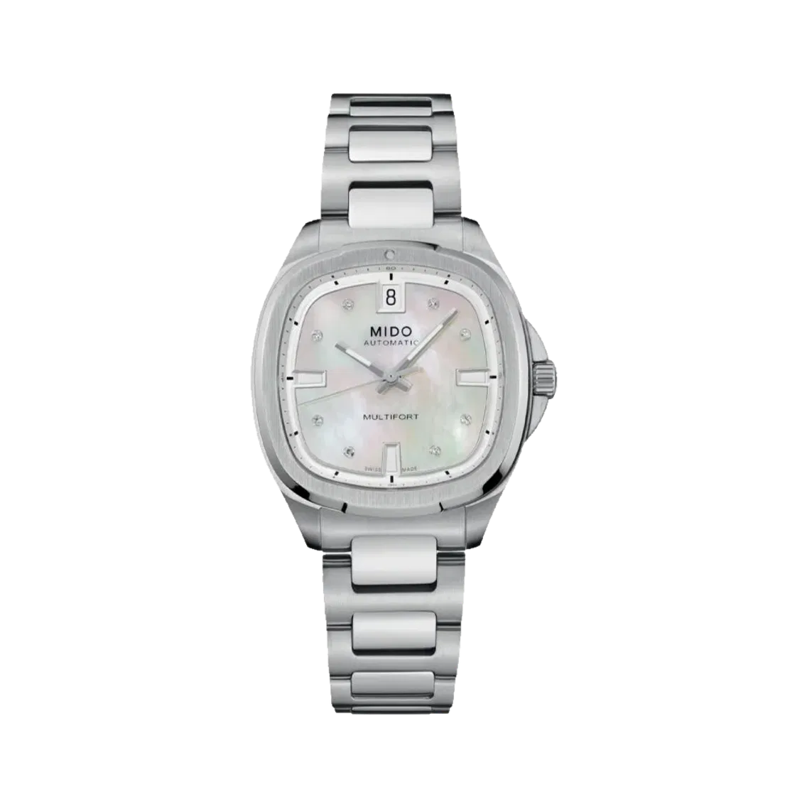 MIDO Multifort TV 35mm - White MOP on Bracelet