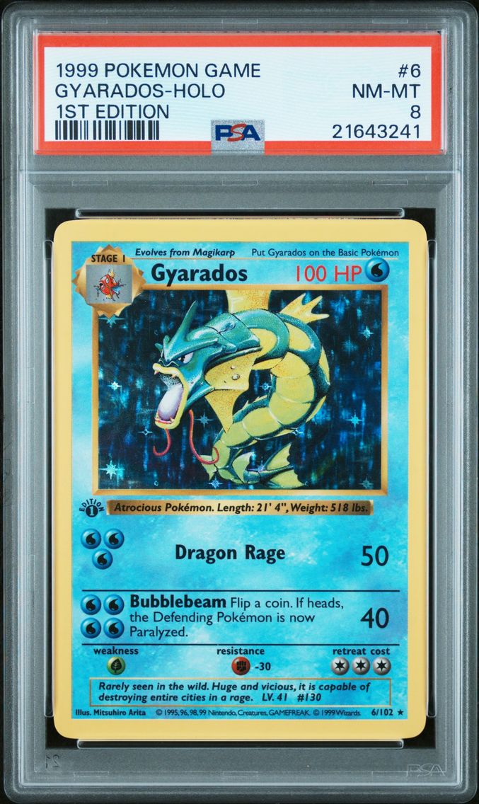 1999 #6 Gyarados-Holo 1st Editio