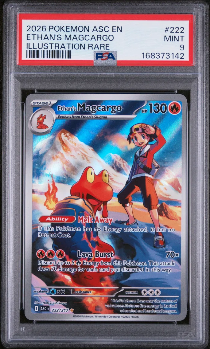 2026 #222 Ethan's Magcargo PSA 9