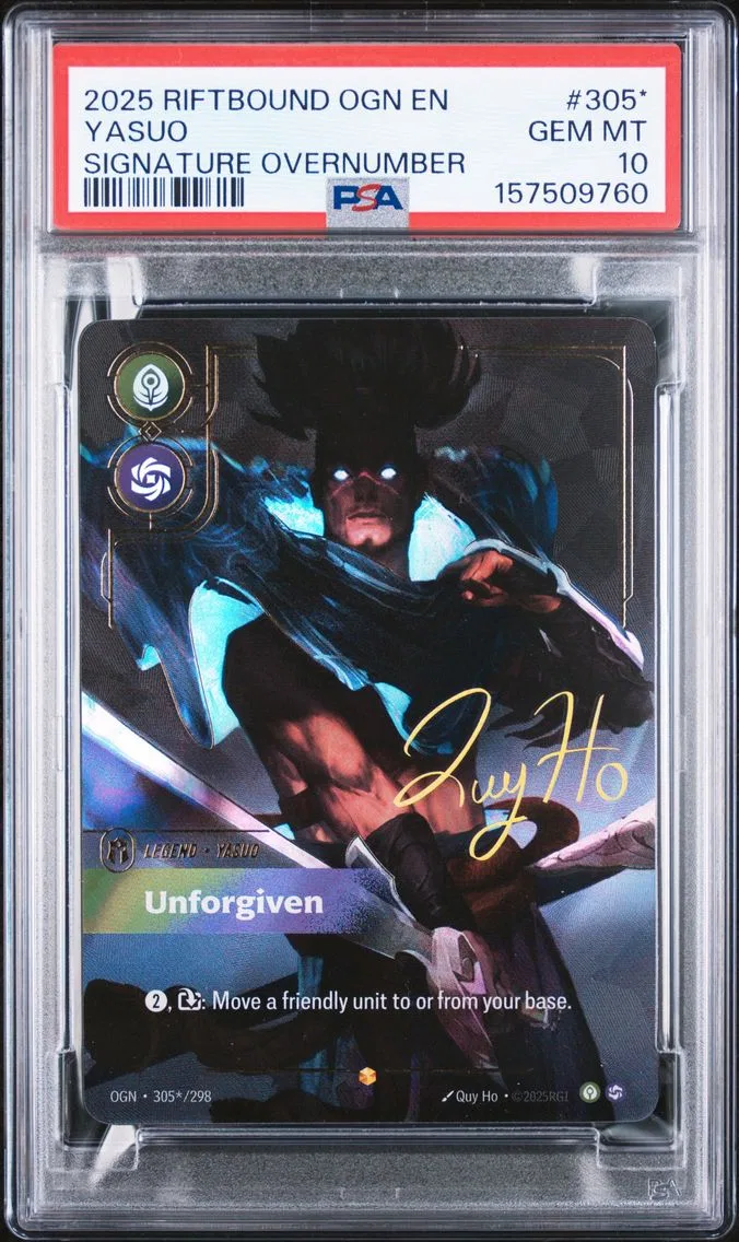 2025 #305* YASUO PSA 10 Riftbound: League of Legends Ogn-Origins