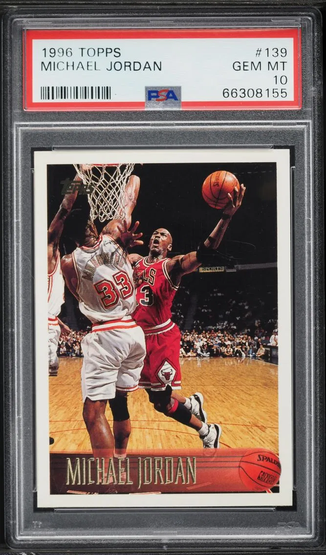 1996 #139 Michael Jordan PSA 10 Topps Basketball