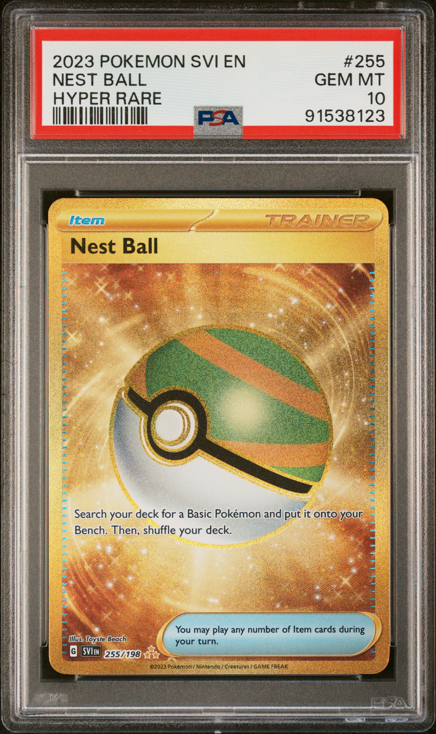 2023 #255 Nest Ball PSA 10 Svi En-Scarlet & Violet