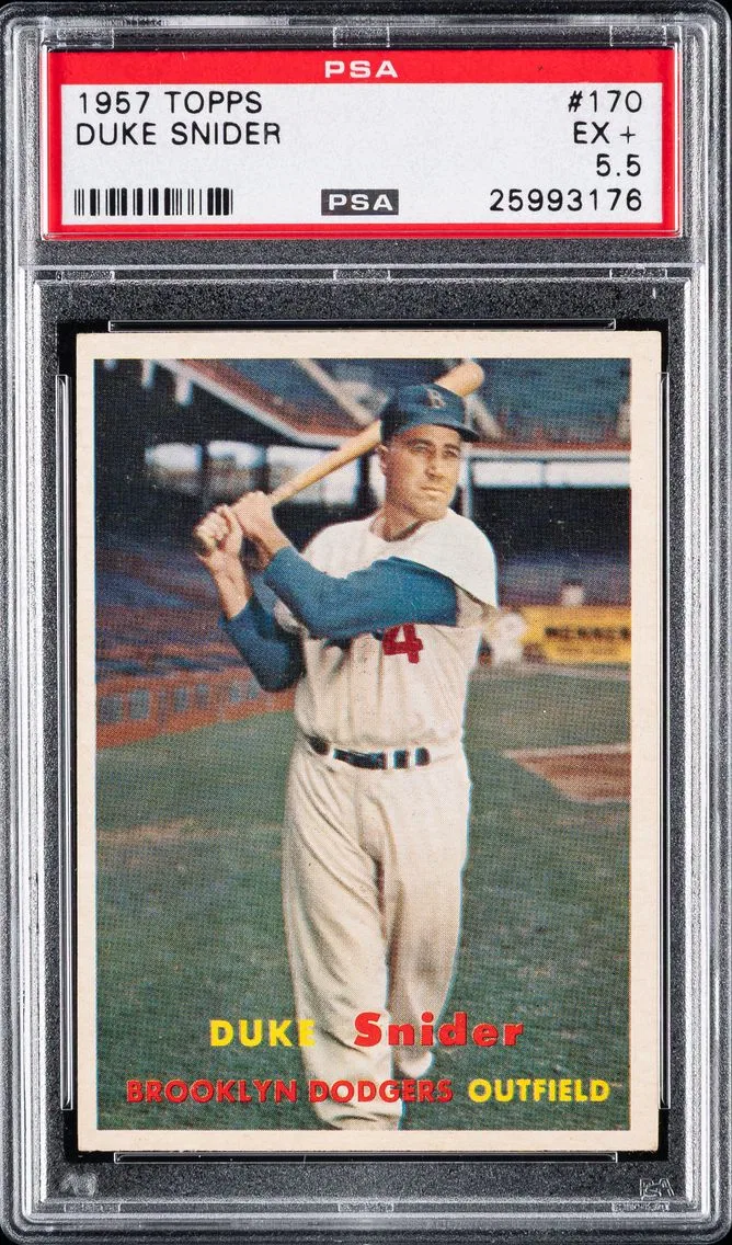 1957 #170 Duke Snider PSA Topps