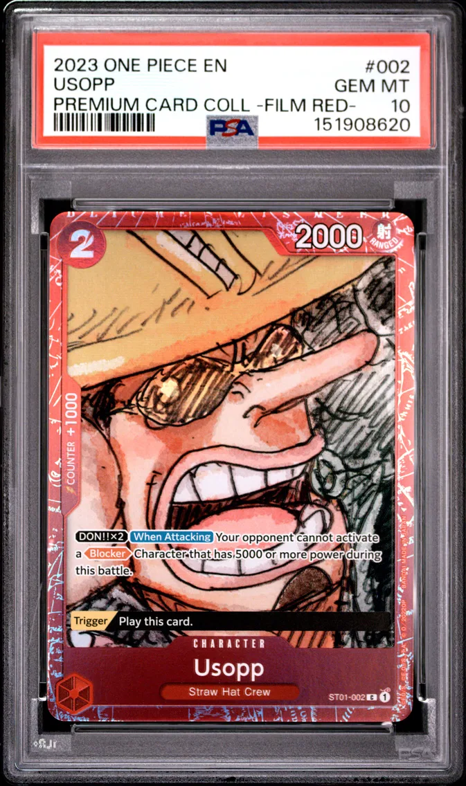 2023 #002 Usopp PSA 10 One Piece Premium Card Collection -One Piece Film Red-