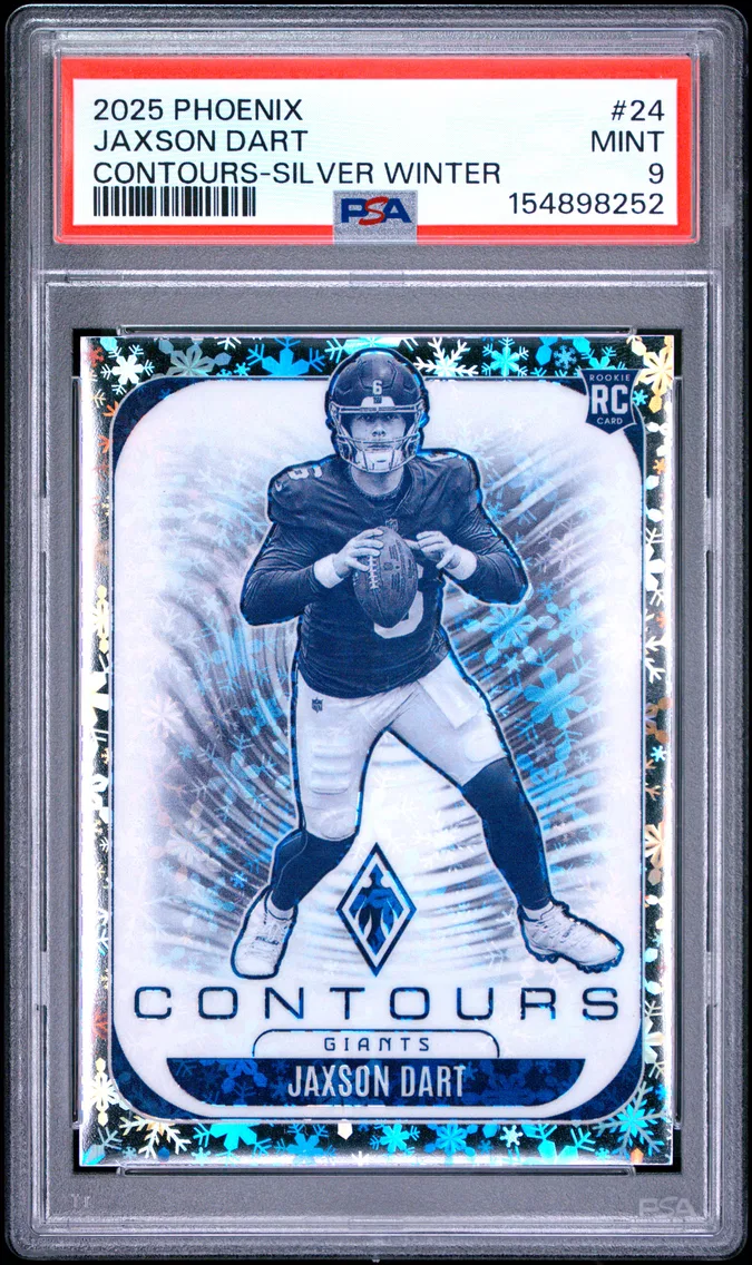 2025 #24 Jaxson Dart PSA 9 Panini Phoenix Contours