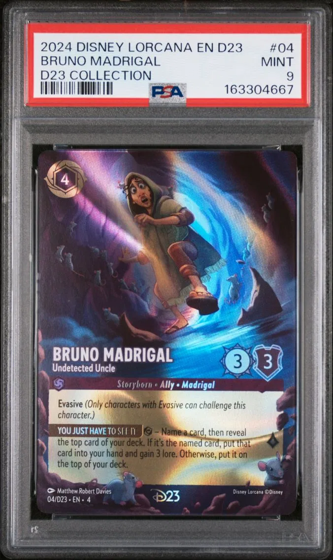 2024 #04 BRUNO MADRIGAL PSA 9 Disney Lorcana EN D23-D23 Expo Promo
