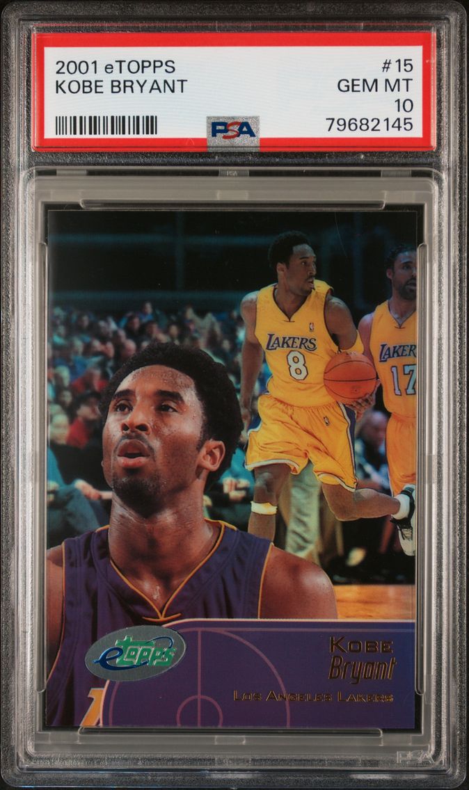 2001 #15 Kobe Bryant PSA 10 Etop