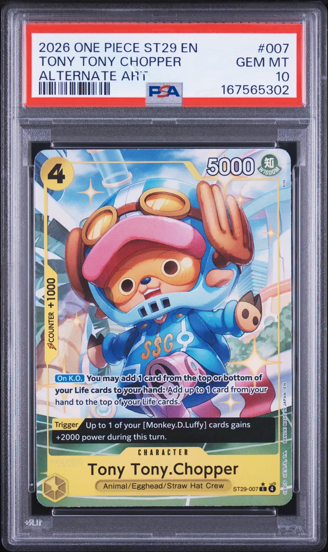 2026 #007 Tony Tony Chopper PSA 10 One Piece Starter Deck ST29-Egghead