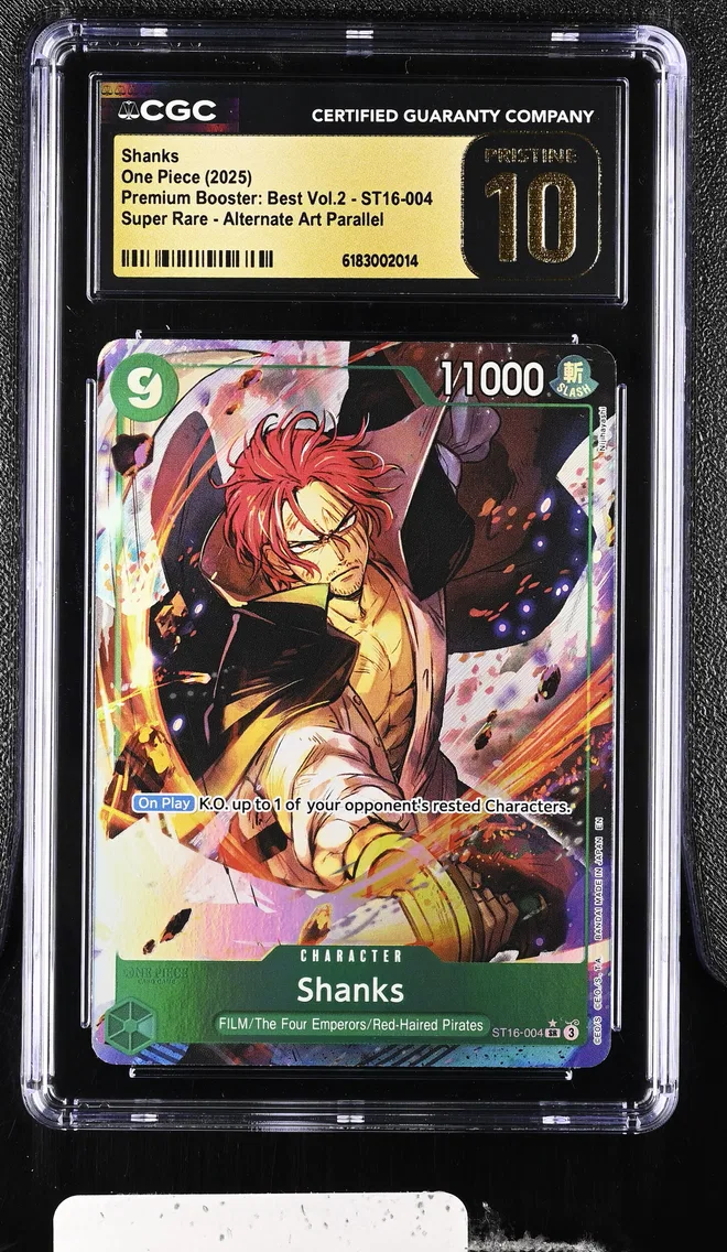 2025 #ST16-004 Shanks CGC 10 Pristine Premium Booster: The Best Vol.2 (PRB-02) - English
