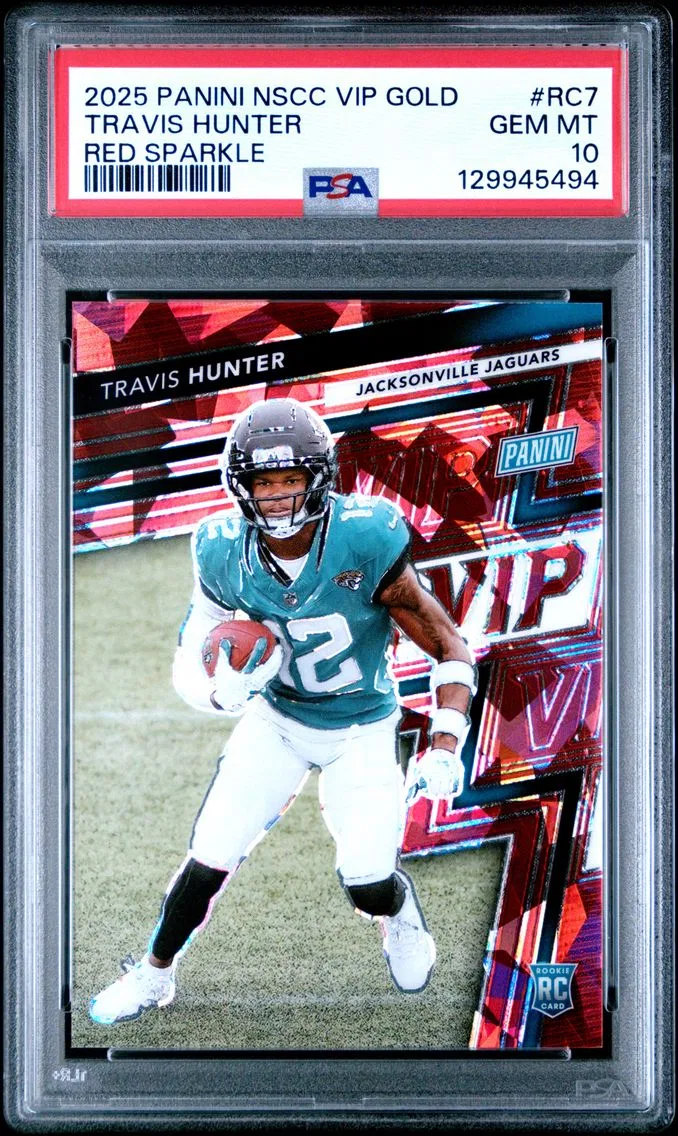 2025 #RC7 Travis Hunter PSA 10 Panini National Sports Collectors Convention VIP Gold