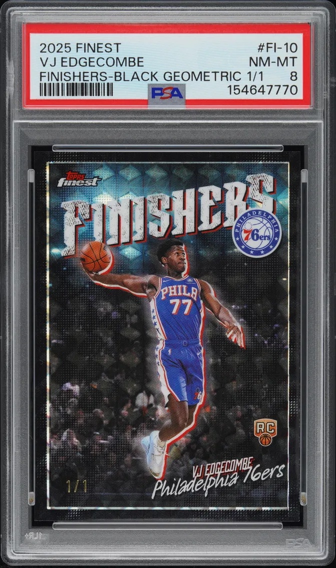 2025 #FI-10 VJ Edgecombe PSA 8 Topps Finest Finishers