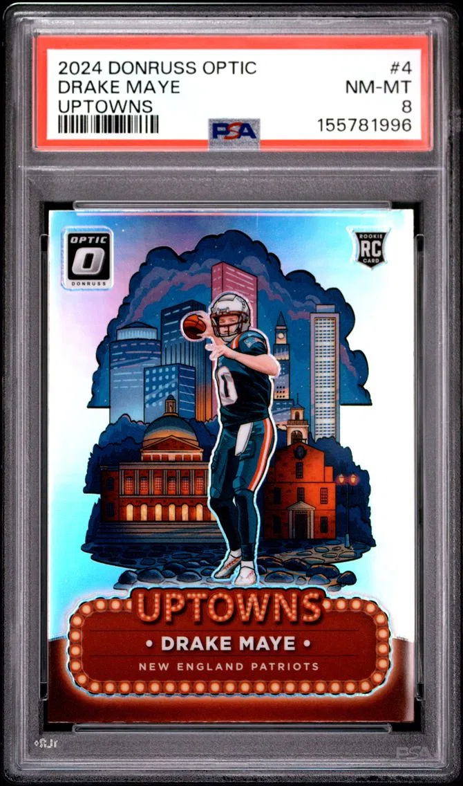 2024 #4 Drake Maye PSA 8 Panini 