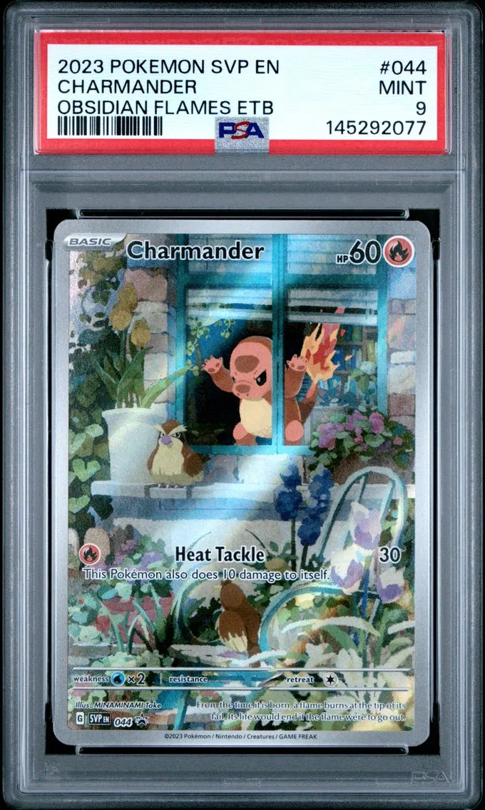 2023 #044 Charmander PSA 9 Svp EN-SV Black Star Promo Pokemon