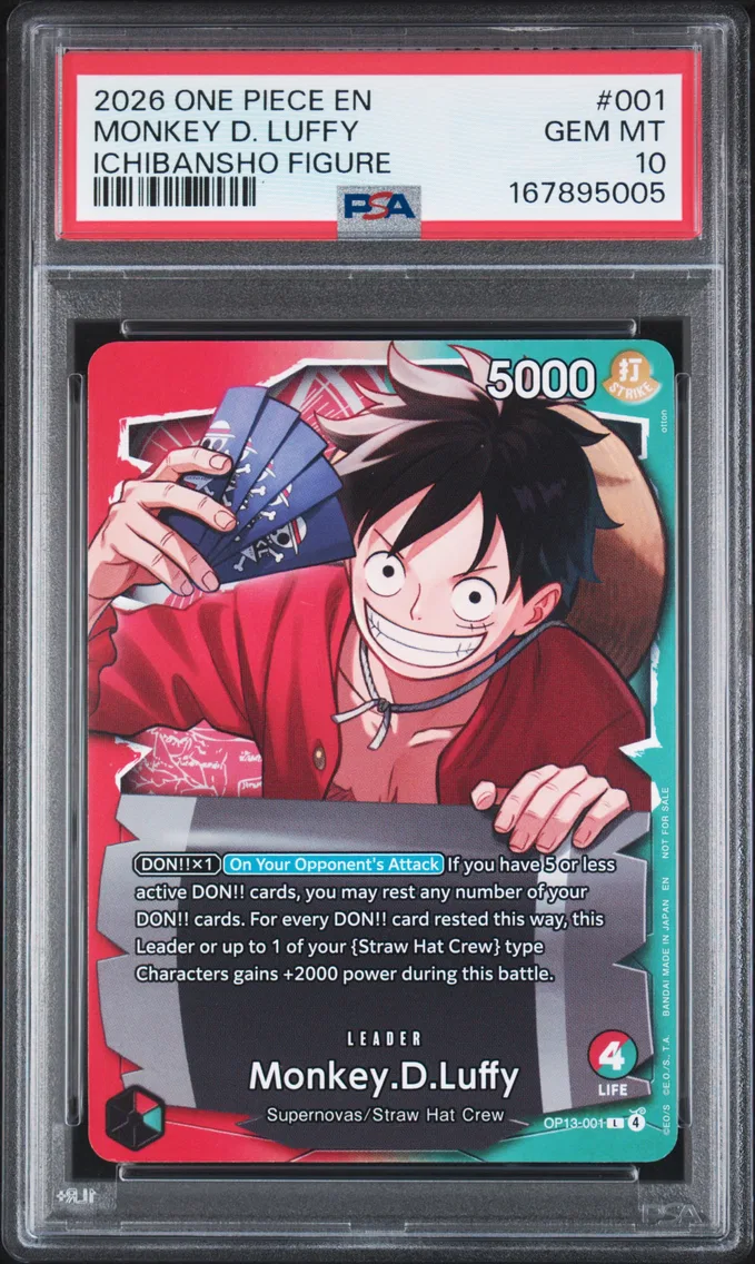2026 #001 Monkey D. Luffy PSA 10 One Piece Promos