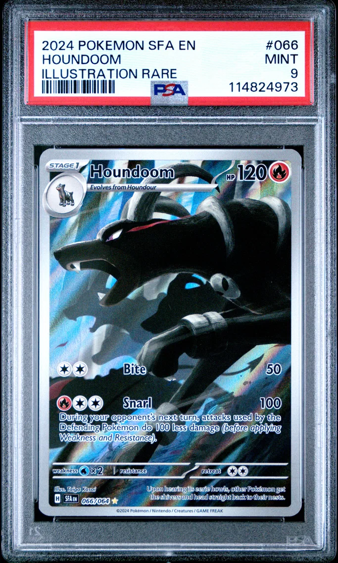 2024 #066 Houndoom PSA 9 Sfa EN-Shrouded Fable