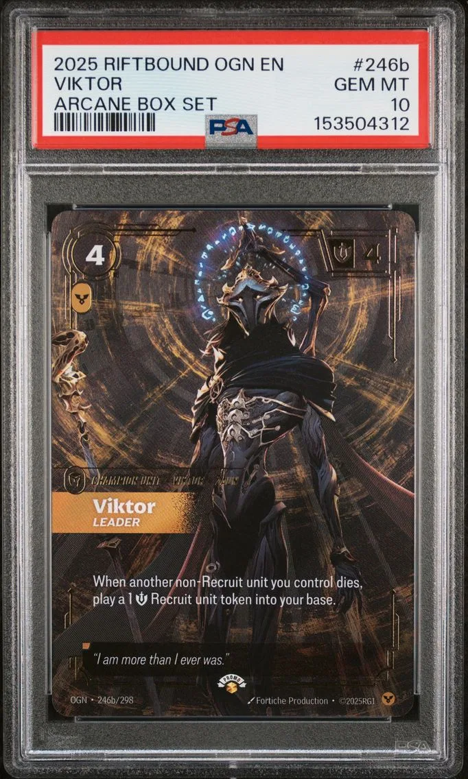 2025 #246b Viktor - Leader PSA 10 Riftbound: League of Legends Ogn-Origins