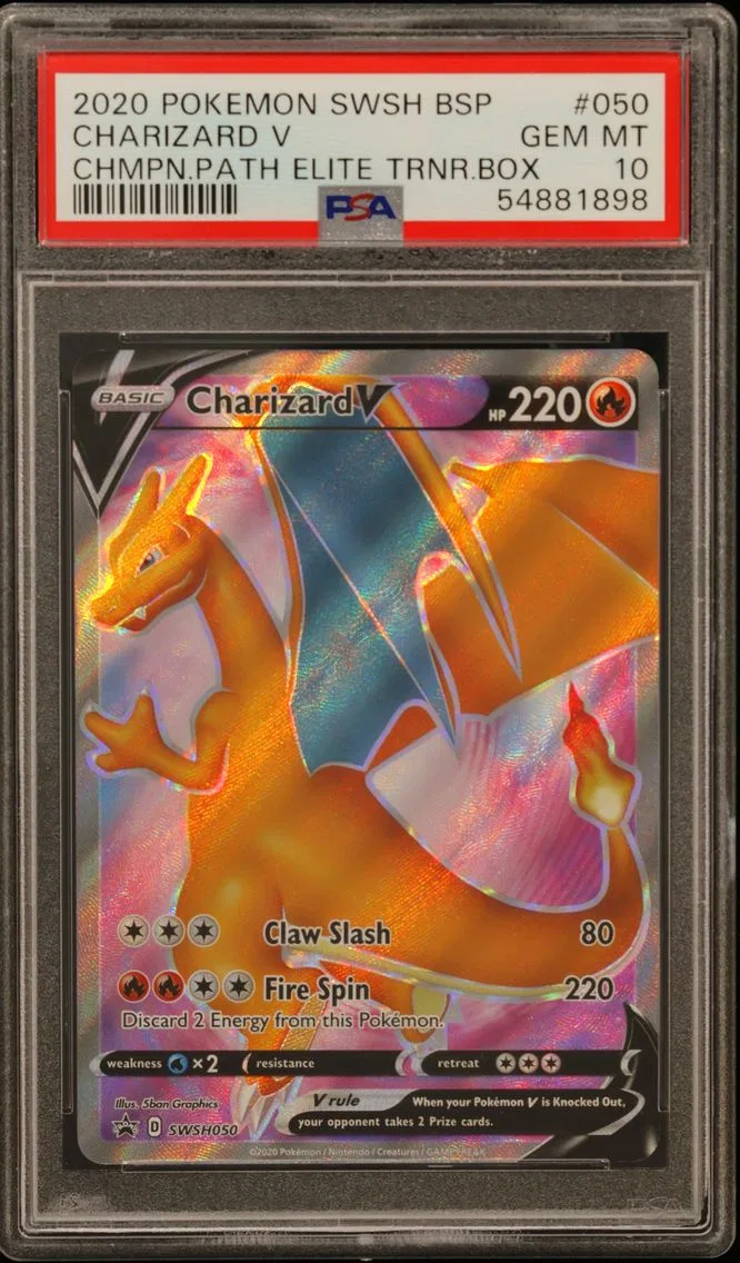 2020 #050 Charizard V PSA 10 Swsh Black Star Promo