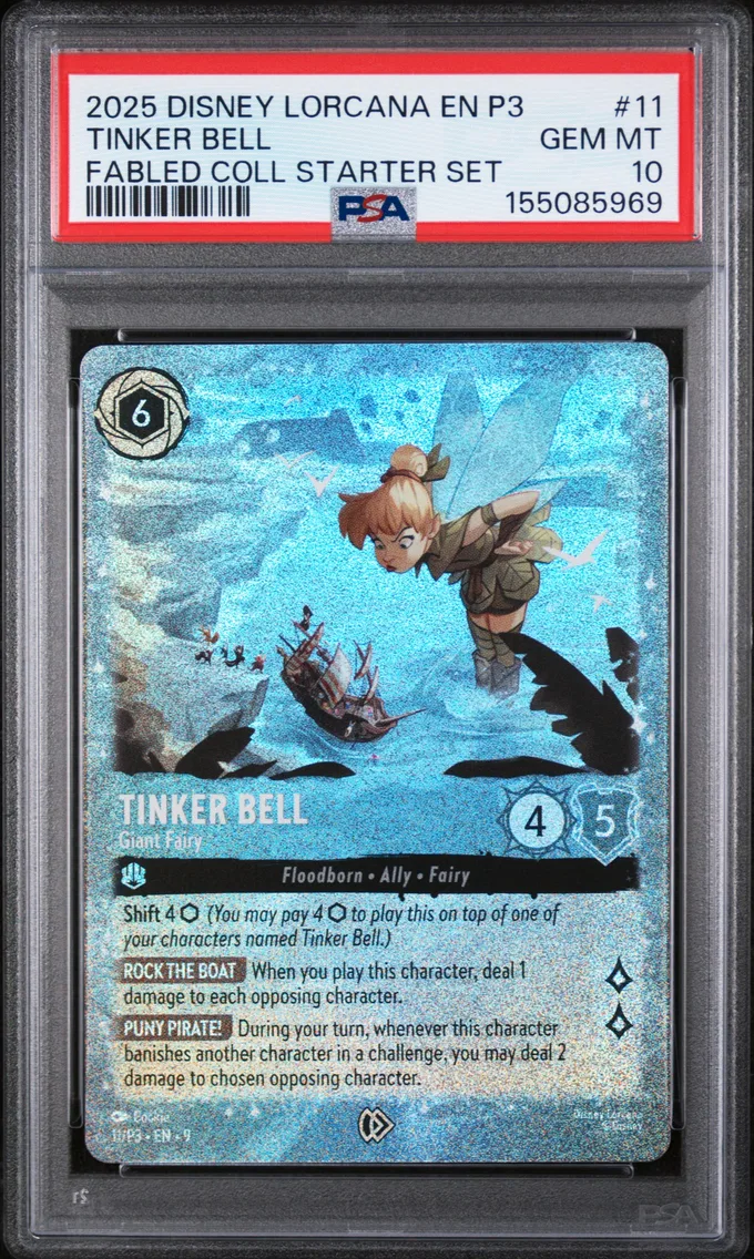 2025 #11 Tinker Bell - Giant Fairy PSA 10 Disney Lorcana EN P3-Promo