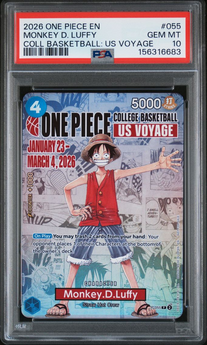 2026 #055 Monkey D. Luffy PSA 10 One Piece Promos