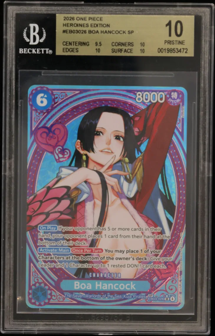 2026 #EB03026 Boa Hancock SP BGS 10 One Piece Card Game -ONE PIECE Heroines Edition-