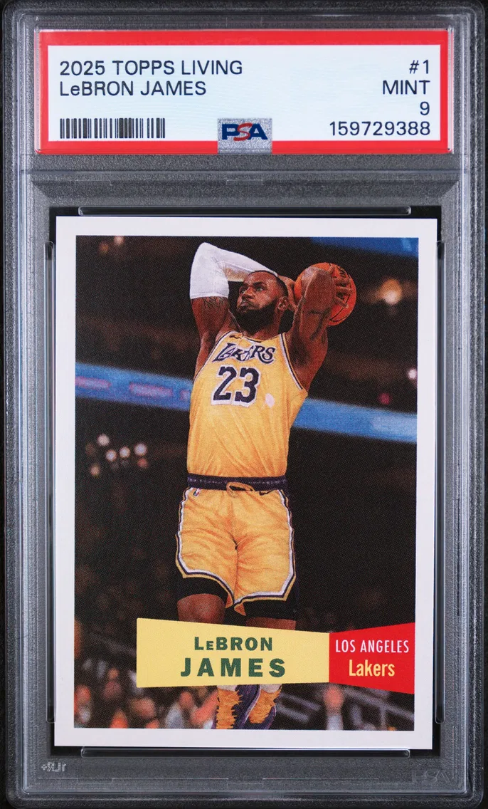2025 #1 LeBron James PSA 9 Topps Living