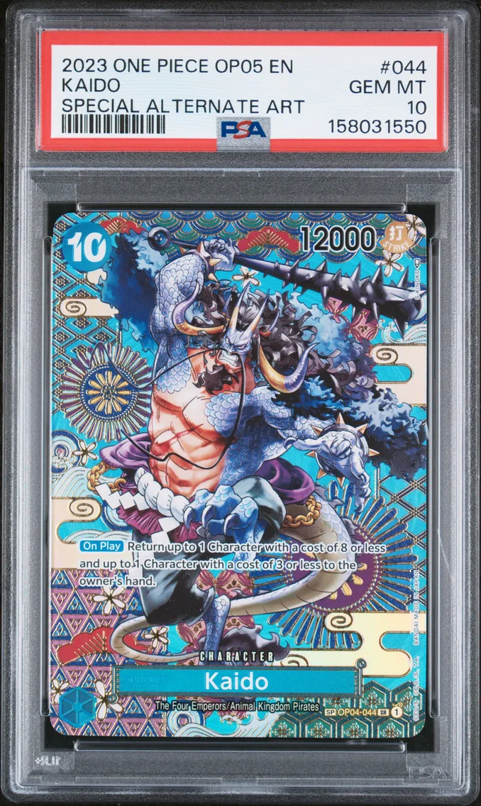 2023 #044 Kaido PSA 10 One Piece OP05-Awakening of the New Era