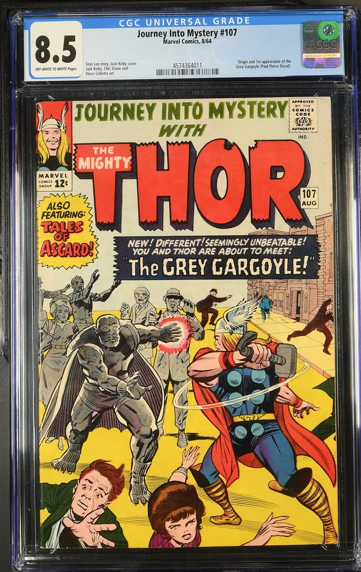 1964 Journey Into Mystery #107 CGC 8.5 Marvel Comics