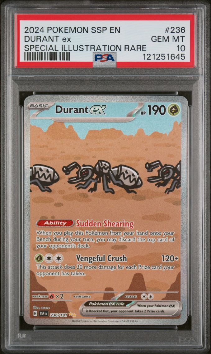 2024 #236 Durant EX PSA 10 Ssp EN-Surging Sparks