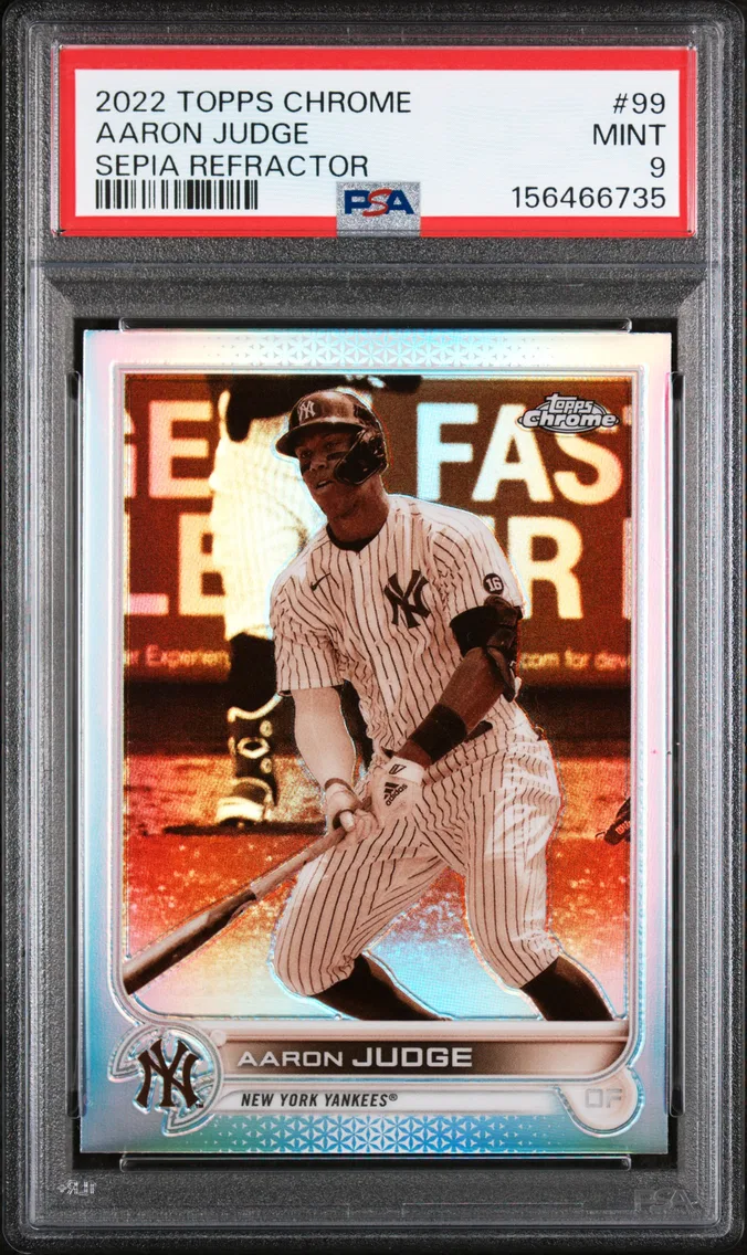 2022 #99 Aaron Judge PSA 9 Topps Chrome