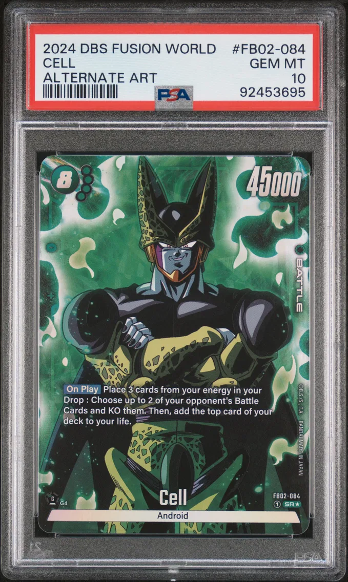 2024 #FB02-084 Cell PSA 10 Dragon Ball Super Card Game Fusion World Blazing Aura