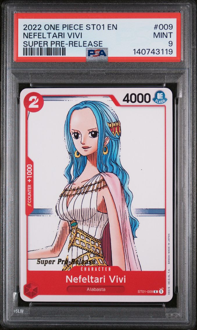 2022 #009 Nefeltari Vivi PSA 9 One Piece Starter Deck ST01-Straw Hat Crew