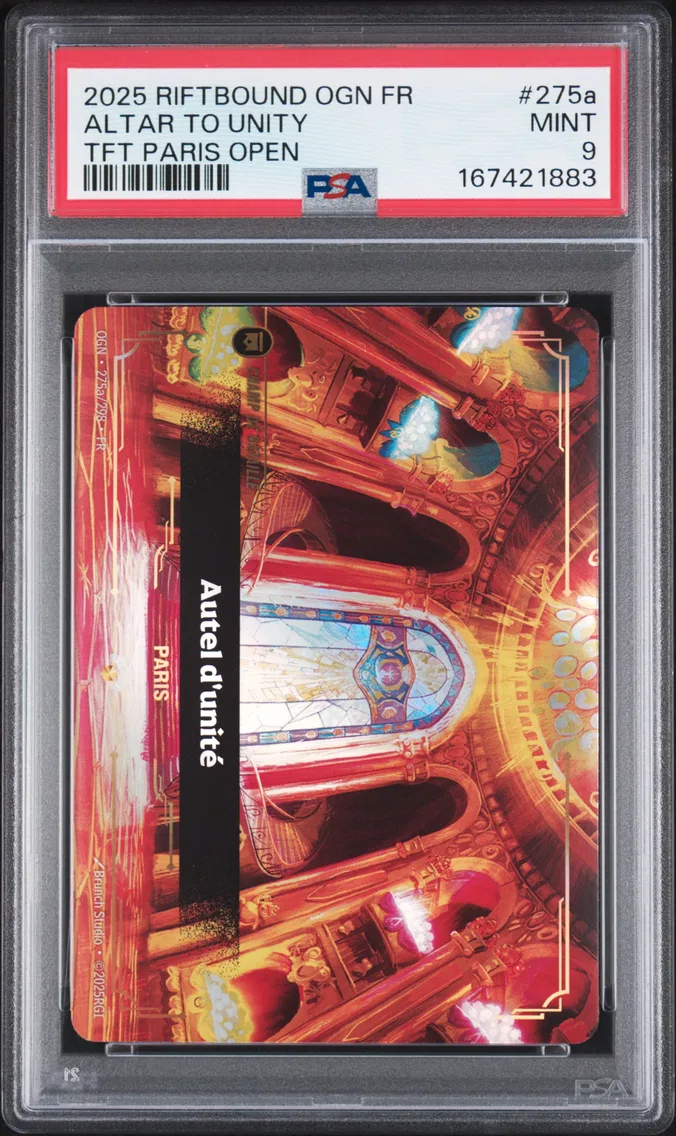 2025 #275a Altar to Unity PSA 9 Riftbound: League of Legends French Ogn-Origins