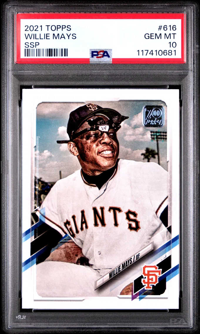 2021 #616 Willie Mays PSA 10 Topps
