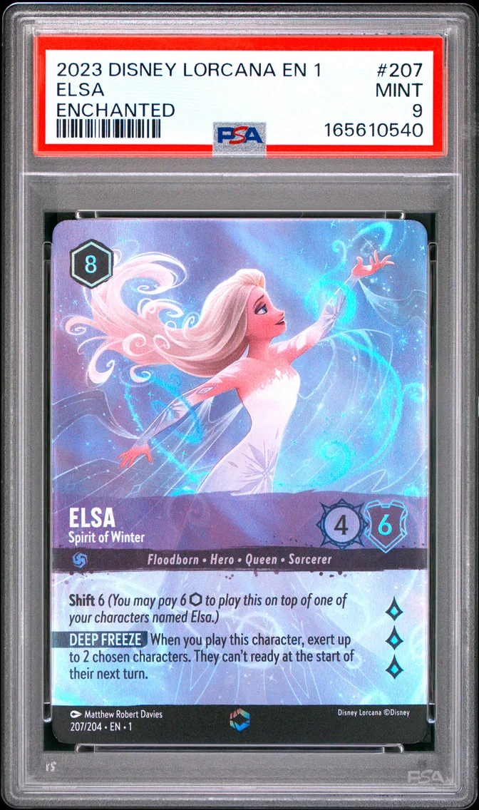 2023 #207 Elsa - Spirit of Winter PSA 9 Disney Lorcana EN 1-the First Chapter
