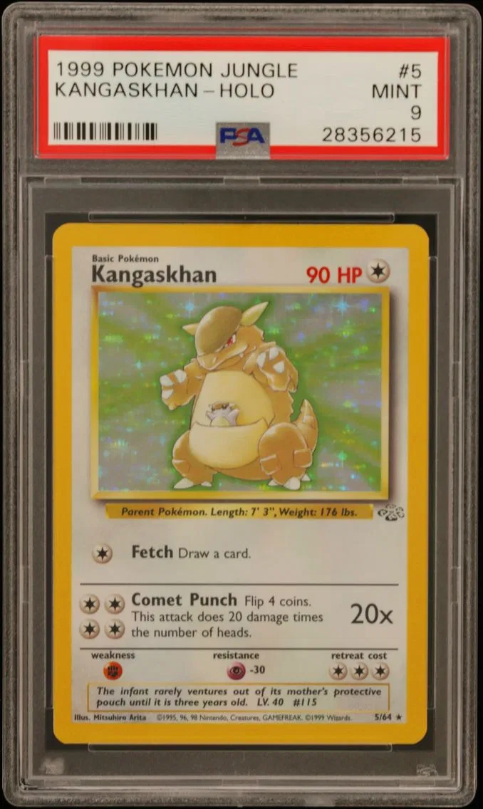 1999 Pokemon Jungle Kangaskhan-Holo Jungle #5 PSA 9
