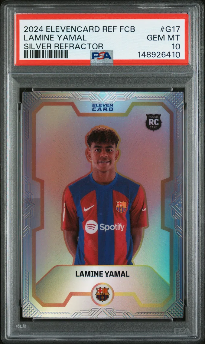 2024 #G17 Lamine Yamal PSA 10 Elevencard Refractor FC Barcelona Team Set