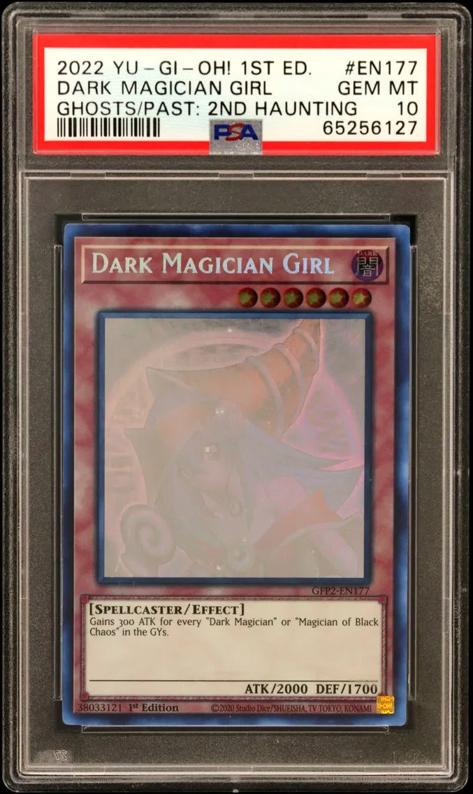 2022 #EN177 Dark Magician Girl 1st Edition PSA 10 YU-GI-Oh! GFP2-Ghosts From the Past: the 2nd Haunting