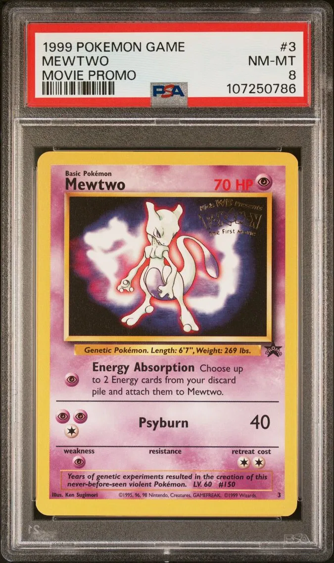 1999 #3 Mewtwo PSA 8 Game Movie