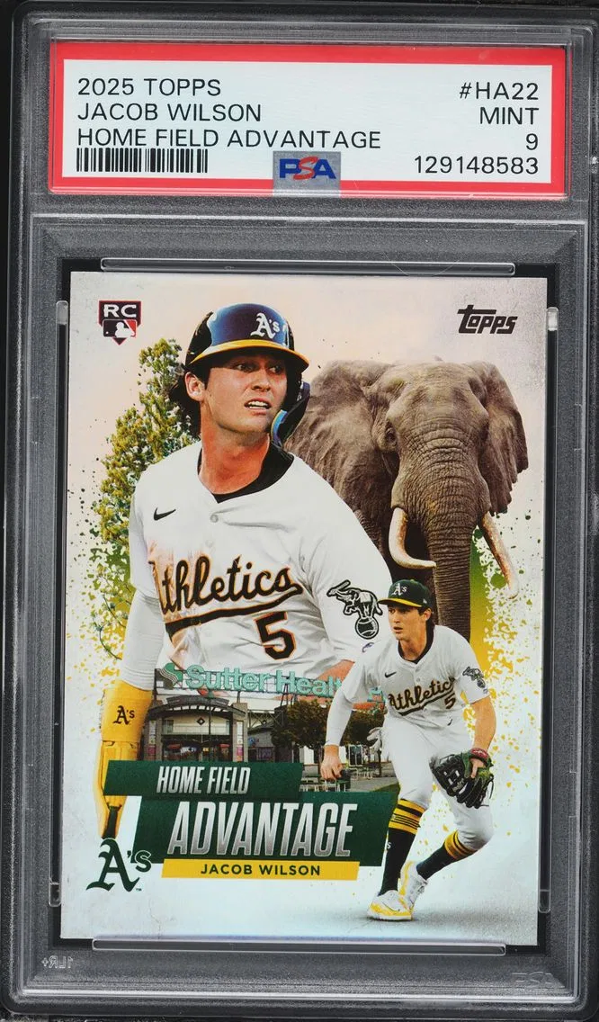 2025 #HA22 Jacob Wilson PSA 9 Topps Home Field Advantage Comics